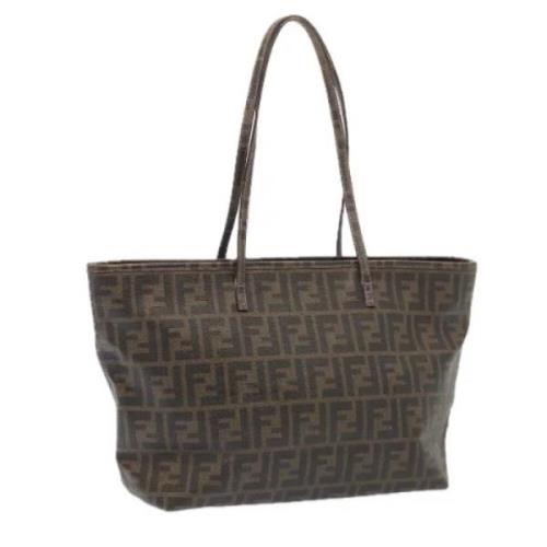 Fendi Vintage Pre-owned Canvas totevskor Brown, Dam