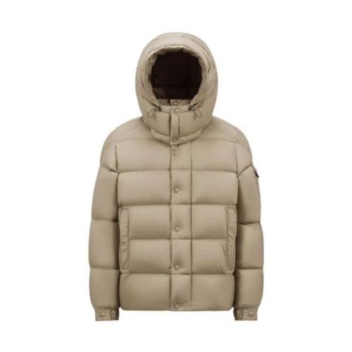 Moncler Kort dunjacka med avtagbar huva Brown, Herr