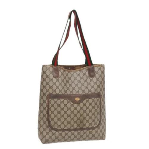 Gucci Vintage Pre-owned Laeder totevskor Beige, Dam