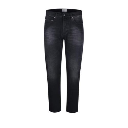 Haikure City Black Slim Jeans Black, Herr