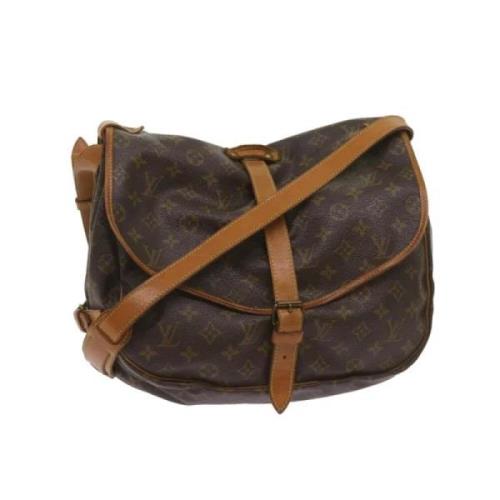 Louis Vuitton Vintage Pre-owned Canvas louis-vuitton-vskor Brown, Dam