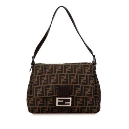 Fendi Vintage Pre-owned Canvas fendi-vskor Brown, Dam