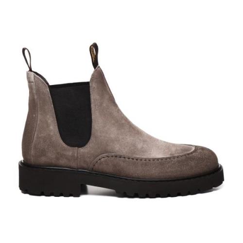 Doucal's Brun Mocka Chelsea Ankelboots Brown, Herr