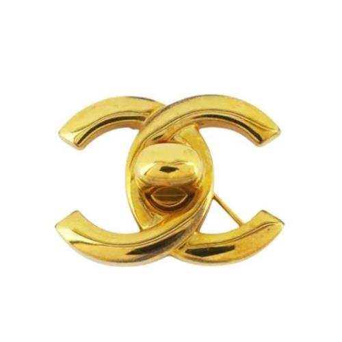 Chanel Vintage Pre-owned Metall chanel-smycken Yellow, Dam