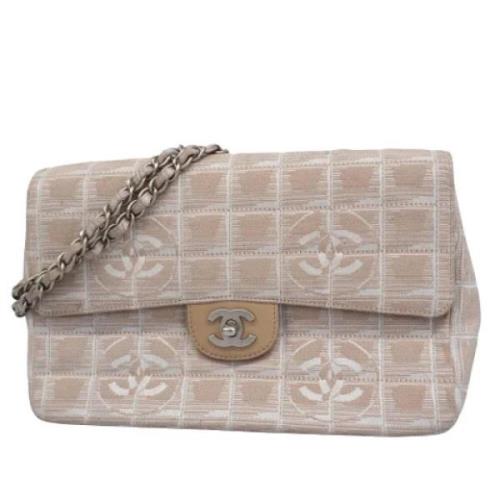 Chanel Vintage Pre-owned Canvas chanel-vskor Beige, Dam