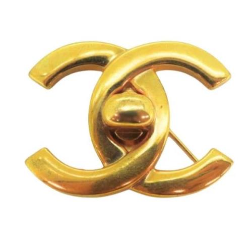 Chanel Vintage Pre-owned Metall chanel-smycken Yellow, Dam