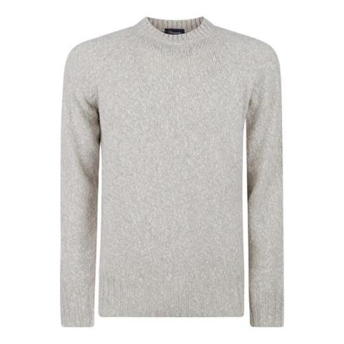 Drumohr Klassiska Girocollo Sweaters Gray, Herr