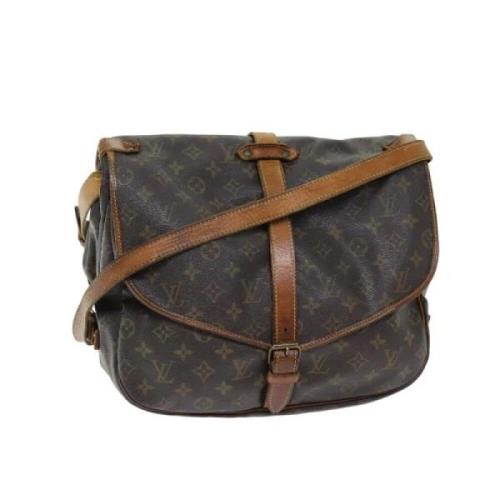 Louis Vuitton Vintage Pre-owned Canvas louis-vuitton-vskor Brown, Dam