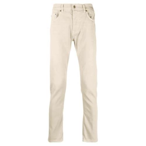 Dondup Icon Jeans, Normal Passform, Tillverkad i Italien Beige, Herr