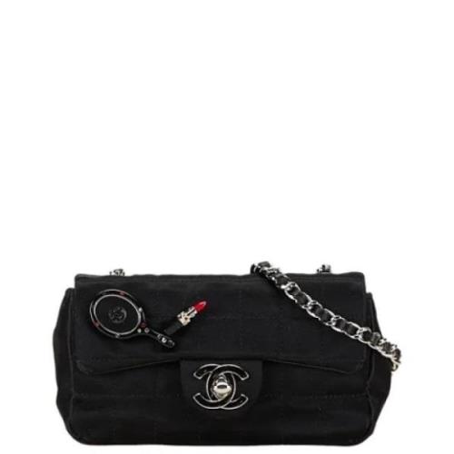 Chanel Vintage Pre-owned Canvas chanel-vskor Black, Dam