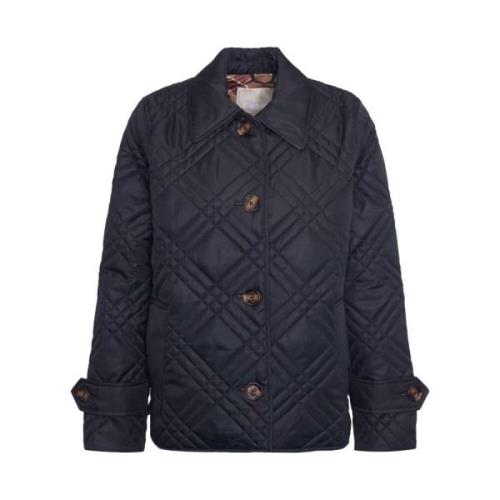 Barbour Quiltad jacka med nytt tartandetalj Blue, Dam