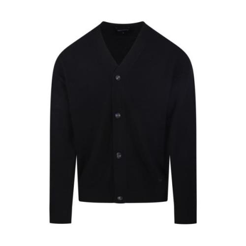 Emporio Armani Nero Cardigan för kvinnor Black, Herr