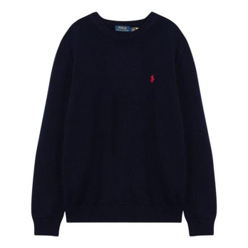 Ralph Lauren Sweatshirt MED Rund Hals Blue, Herr