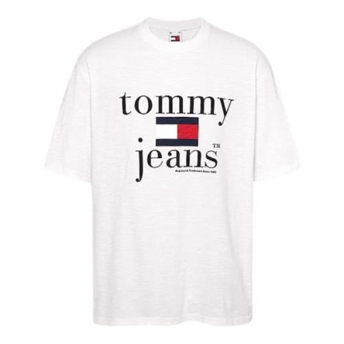 Tommy Hilfiger Vit Bomull Oversize T-shirt White, Herr