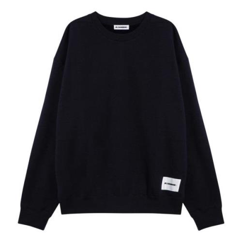 Jil Sander Crewneck Sweatshirt Black, Herr