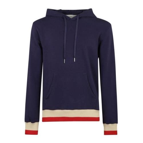 Golden Goose Stilren hoodie med tvåfärgad mudd Blue, Herr