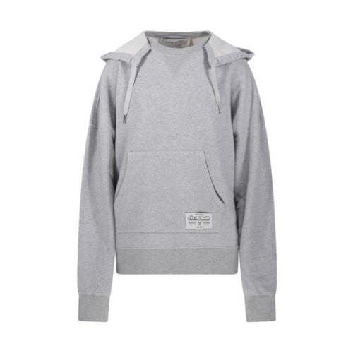 Golden Goose Grå Journey Unisex Hoodie Sweatshirt Gray, Dam