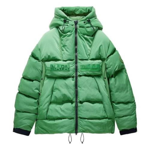 Napapijri Grön Kelly Hyper Puffer Jacka Green, Herr