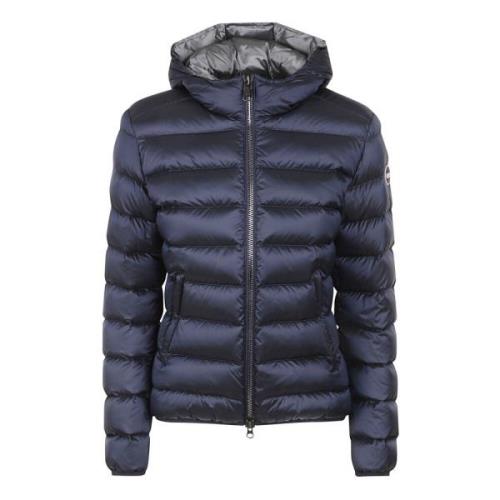 Colmar Blå Puffer Huva Kappa Blue, Dam