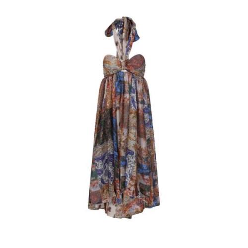 Zimmermann Mipai Mint Paisley Maxi Klänning Multicolor, Dam