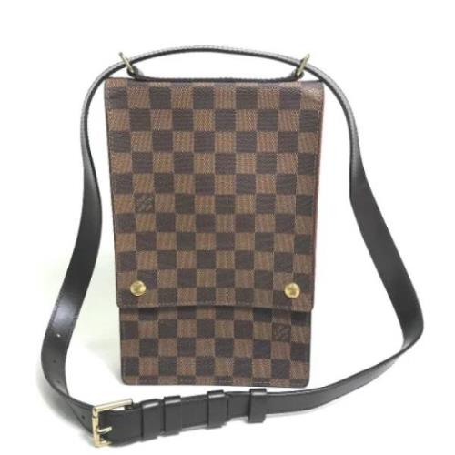 Louis Vuitton Vintage Pre-owned Tyg louis-vuitton-vskor Brown, Dam