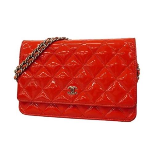 Chanel Vintage Pre-owned Laeder chanel-vskor Red, Dam