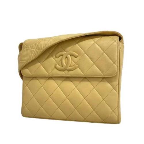 Chanel Vintage Pre-owned Laeder chanel-vskor Beige, Dam