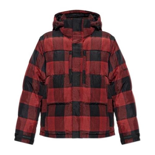 Woolrich Dunjacka med avtagbar huva Red, Herr