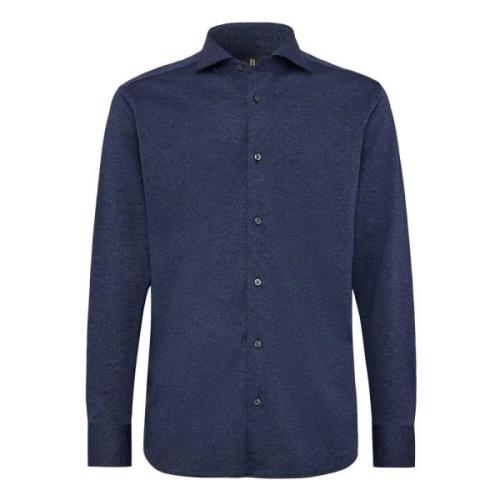 Boggi Milano Regular Fit Bomull Jersey Pikétröja Blue, Herr