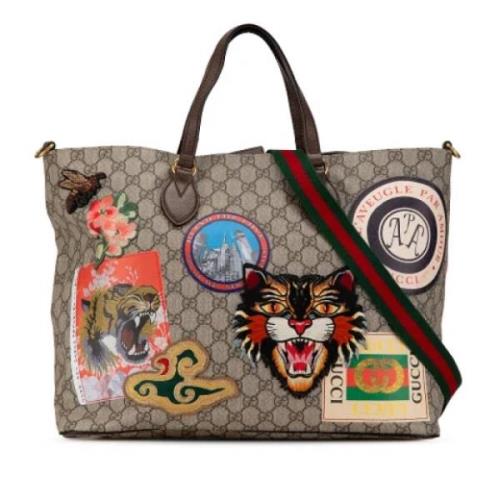 Gucci Vintage Pre-owned Tyg gucci-vskor Beige, Dam