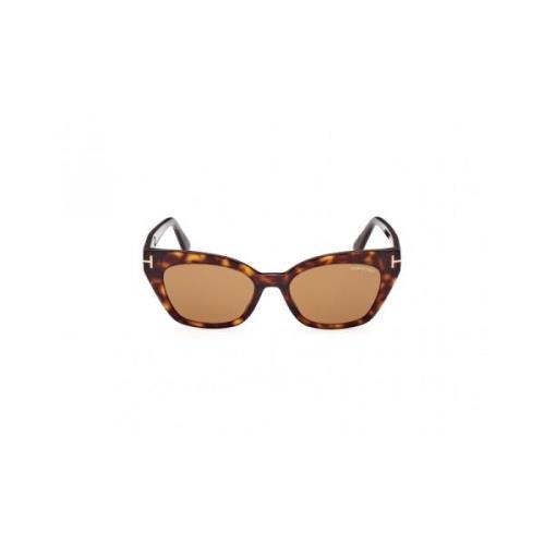 Tom Ford Oregelbundna Acetat Solglasögon Ft1031 52E Brown, Dam