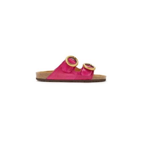 Maliparmi Exotiska vävda slip-on skor Pink, Dam