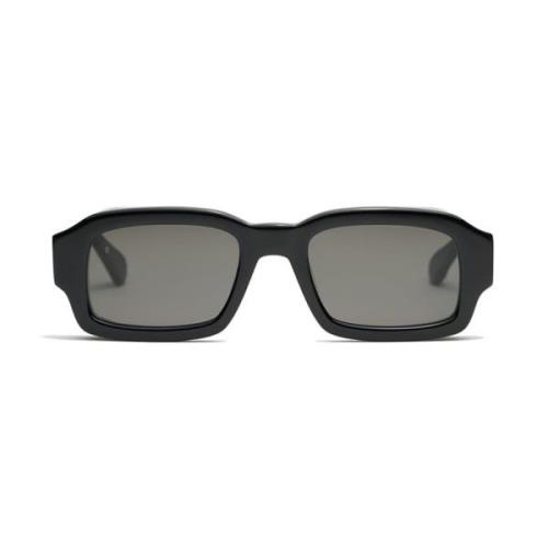 Études Svart Handgjorda Solglasögon 100% UV-skydd Black, Unisex