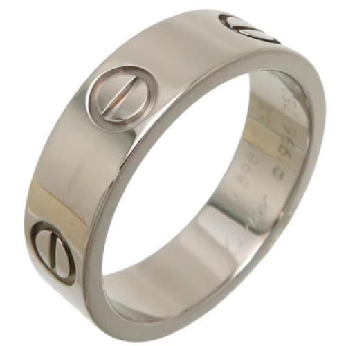 Cartier Vintage Pre-owned Vitt guld ringar Gray, Dam