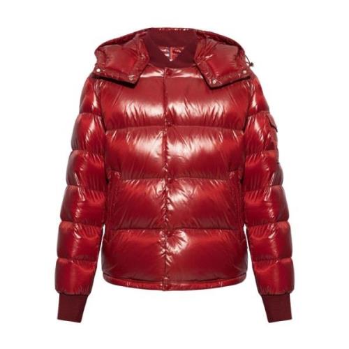 Moncler Röd Parkasjacka för Män Red, Herr