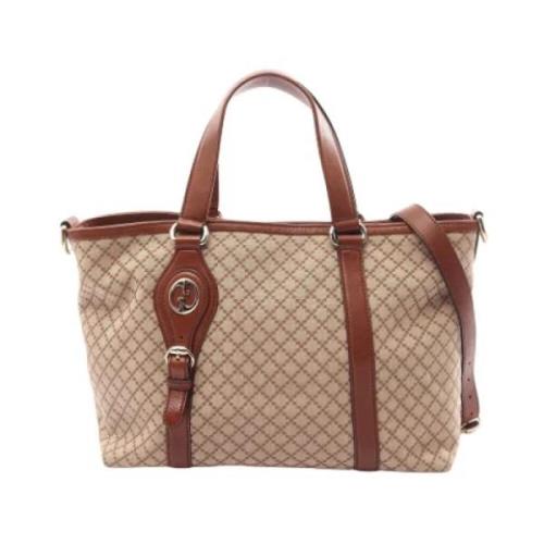 Gucci Vintage Pre-owned Canvas gucci-vskor Beige, Dam