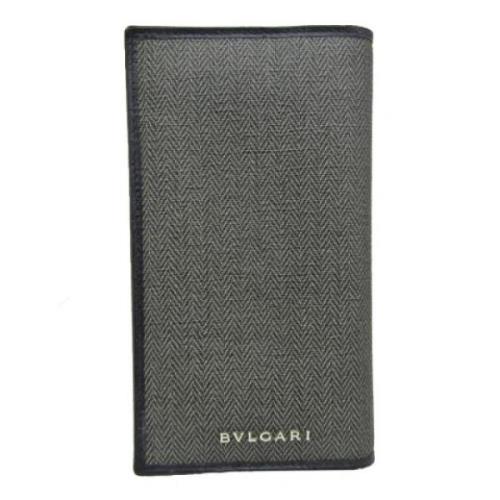 Bvlgari Vintage Pre-owned Canvas plnbcker Gray, Dam