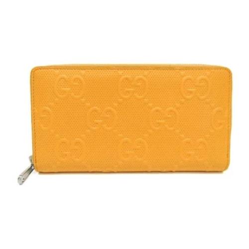 Gucci Vintage Pre-owned Laeder plnbcker Yellow, Dam