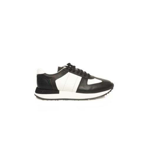 Cerruti 1881 Herr Läder Hög Sula Sneakers Black, Herr