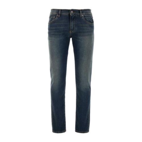 Dolce & Gabbana Stretch Denim Skinny Jeans Blue, Herr