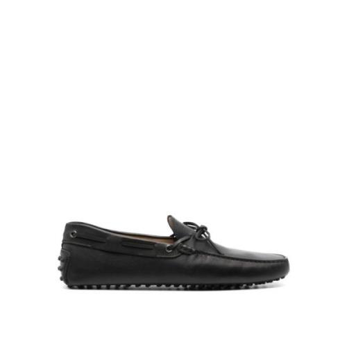 Tod's Svarta Läderloafers för Män Black, Herr