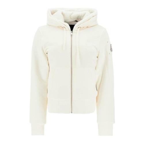 Moose Knuckles Klassisk Bunny Hybrid Sweatshirt White, Dam