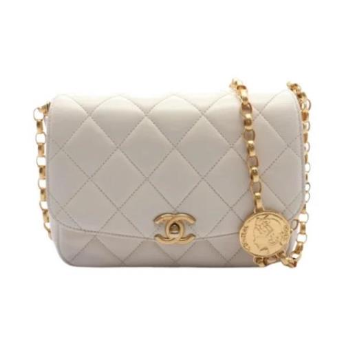 Chanel Vintage Pre-owned Laeder chanel-vskor White, Dam