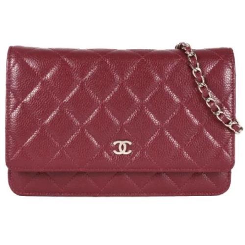 Chanel Vintage Pre-owned Laeder plnbcker Red, Dam