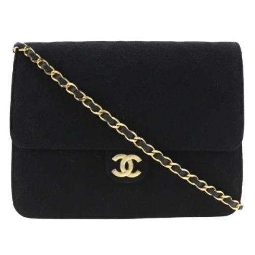 Chanel Vintage Pre-owned Bomull plnbcker Black, Dam