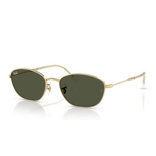 Ray-Ban Guld Metallram Gröna G-15 Linser Yellow, Unisex