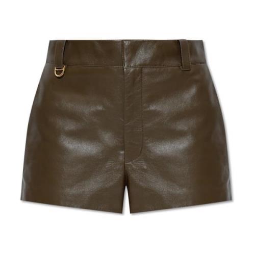 Chloé Lädershorts Green, Dam