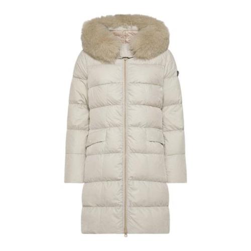 Peuterey Stilren Vinterjacka Beige, Dam