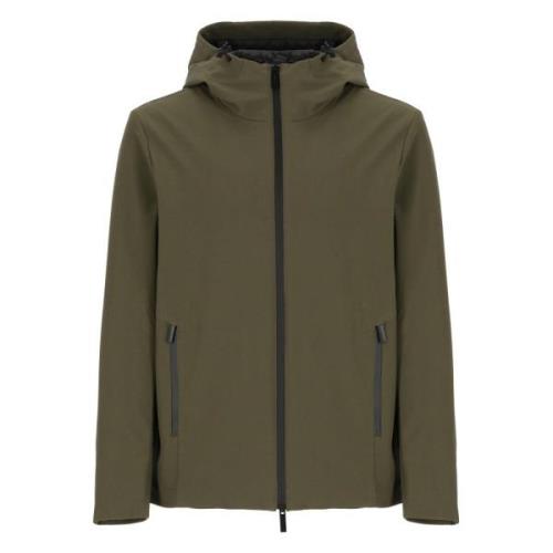 Woolrich Grön Vadderad Jacka med Huva Green, Herr