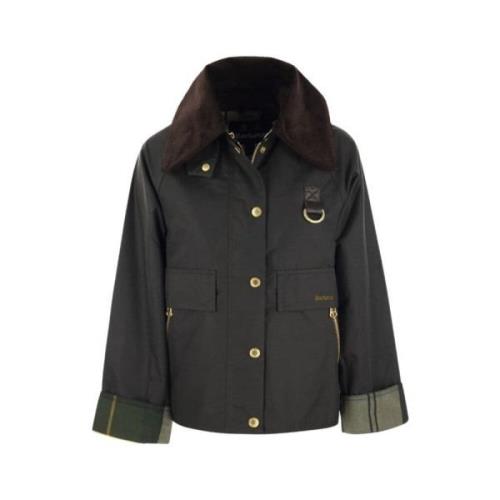 Barbour Modern Oversized Vaxad Jacka Green, Dam